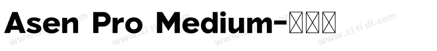 Asen Pro Medium字体转换 Asen Pro Medium字体转换